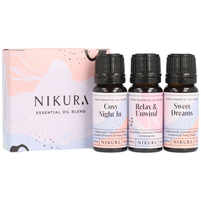 Cosy Nights Essential Oil Blends Gift Set | 3×10ml
